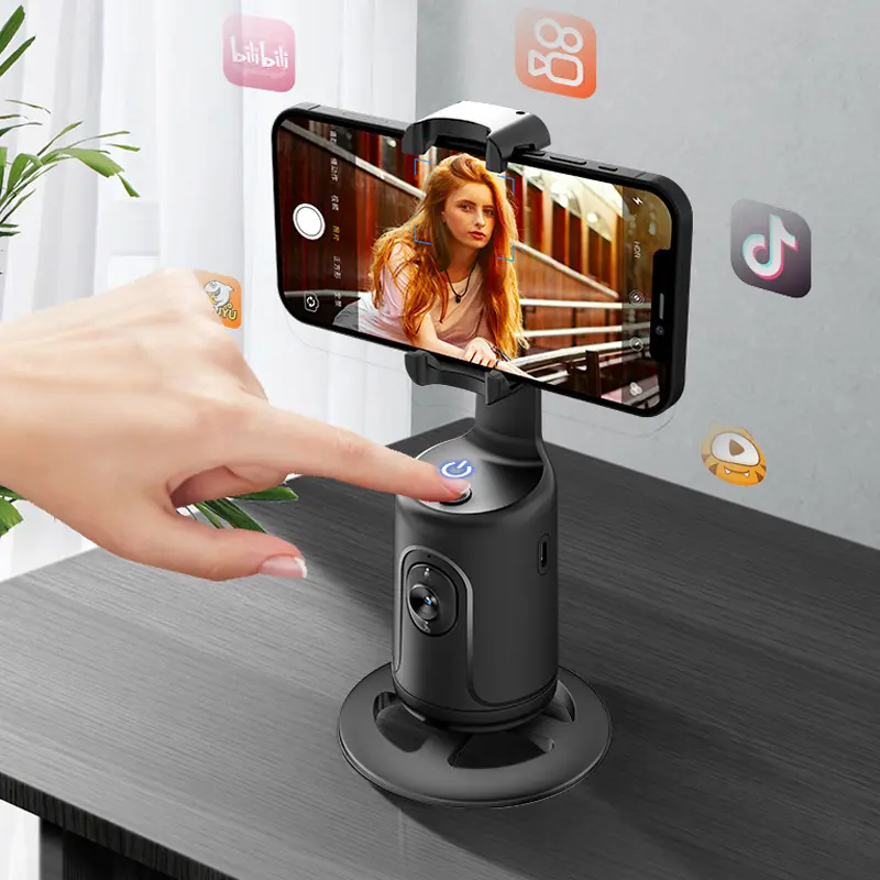 New Ai smart adjustable Motion Tracking Phone Camera Mount Gimbal Stabilizer for Live Streaming Vlog Shooting