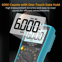 Multimètre numérique intelligent ZOYI VC15B+ haute précision 4 chiffres True RMS, mesure automatique de la tension AC/DC et du courant 20A