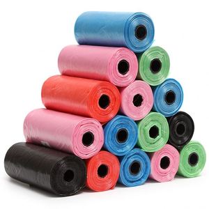 Sacs poubelles jetables en gros, sacs pour excréments d'animaux en PE, 22 * 30 cm, 15 sacs par rouleau, pour les excréments de chat et de chien - Product Image 6