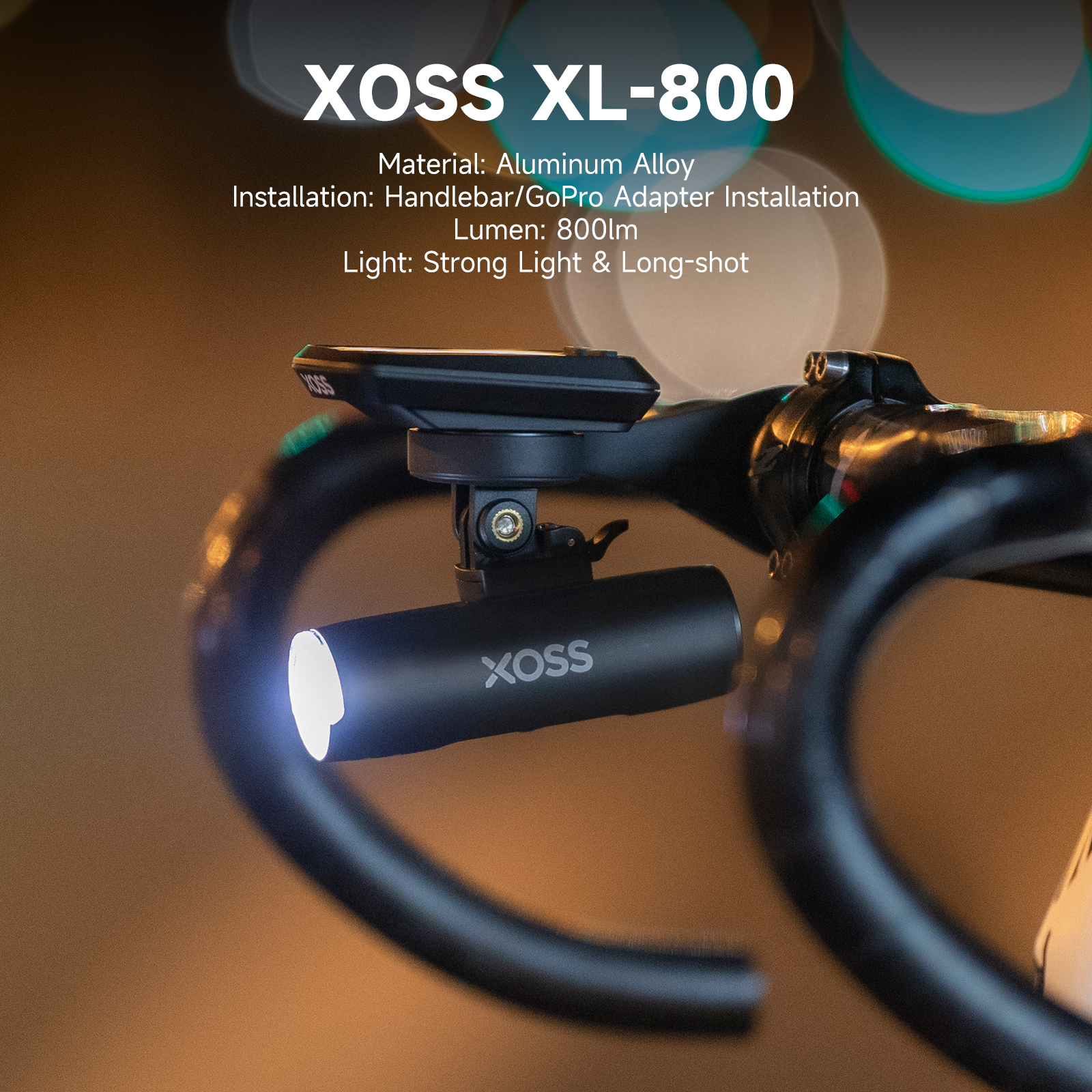 Huzoomtoyz Lumière Vélo Étanche IPX5 Avec USB-C – Phare 2000mAh, Klaxon 110dB 6 Sons, Compteur Kilométrique LCD – Pour VTT Et Ville