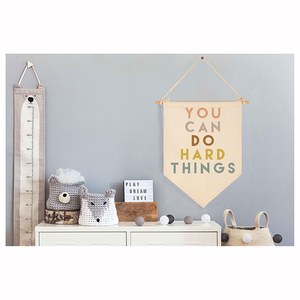 2024 Giá Rẻ Tùy Chỉnh Kích Thước Vải Bông Tường Treo Cửa Thương Mại Thương Mại Chiến Dịch Quảng Cáo Cho Trẻ Em Trang Trí Vải Cờ Biểu Ngữ - Product Image 5