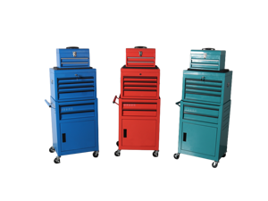 Carrito de Servicio 3 en 1 Superior, Medio e Inferior <span class=keywords><strong>con</strong></span> Cajón y Puerta <span class=keywords><strong>con</strong></span> Cierre de Seguridad, Ruedas <span class=keywords><strong>con</strong></span> <span class=keywords><strong>Freno</strong></span> Duraderas y Bloqueables - Product Image 1