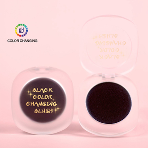 Haute Pigment PH Magique Noir <span class=keywords><strong>Blush</strong></span> Palette Logo Personnalisé Joues Lèvres Maquillage Crème Noir Couleur Changeante <span class=keywords><strong>Blush</strong></span> Marque Privée - Product Image 1