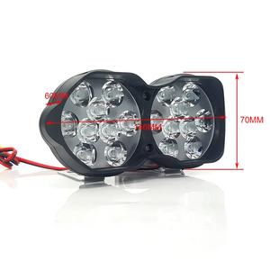 Faros Delanteros para Motocicleta, Focos para Scooter, Lámpara <span class=keywords><strong>Antiniebla</strong></span> para <span class=keywords><strong>Moto</strong></span>, Luz Auxiliar de Conducción, Accesorios para Automóviles - Product Image 2