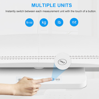 Haute qualité LED affichage fonction de maintien tapis antidérapant électronique numérique infantile balance bébé balance avec mesure de la hauteur