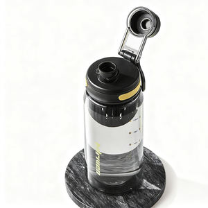 Спортивная портативная бутылка для воды объемом 750 мл/950 мл с прямым доступом для питья и заварником для чая, для фитнеса и активного отдыха на природе - Product Image 2