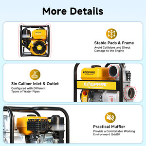WP30 3-Inch Gasoline Water Pump CE V ISO9001 High Efficiency Portable Fuel-Powered Water Transfer Pump WP30 Gasoline Water Pump - Product Image 2