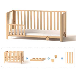 Cuna de Madera para Bebé 4 en 1 Convertible, Cama para Bebé con Certificación CPC/ASTM, Cuna de Madera para Recién Nacido - Product Image 4