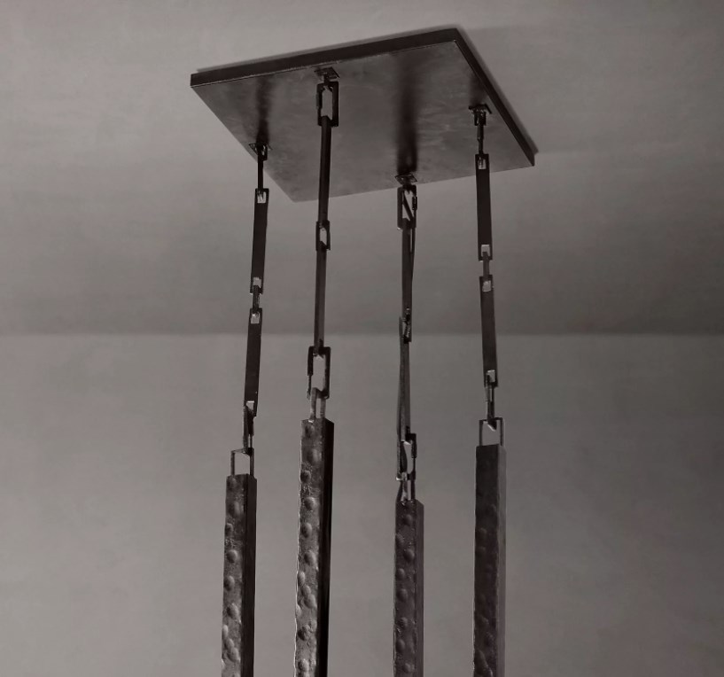 light chandelier luxury light iron crystal five-tier round 60