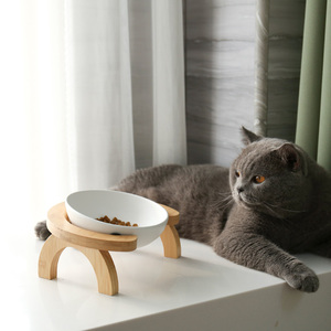 Shamitao Keramische Hondenbak Voer Voor Huisdieren En Waterbak Voederbak Hondenbak Met Bamboe Stand Hond Schotel Kat - Product Image 5