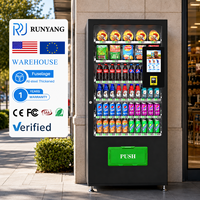 RUNYANG - Máquina Expendedora Refrigerada Inteligente con Pantalla Táctil Personalizada, para Alimentos y Bebidas, de Autoservicio para Exteriores