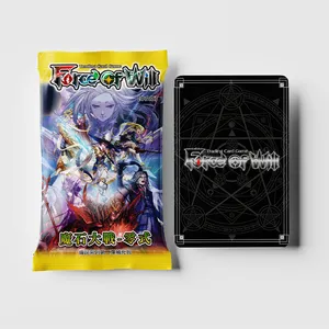 Custom holographic trading cards TCG cards set with foil bag personalized logo card games