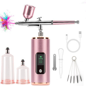 Kit de Compresor de Aerógrafo Inalámbrico de 36 PSI, Pistola de Pulverización Portátil para Arte de Uñas, Decoración de Pasteles, Maquillaje, Pintura, Uso Doméstico - Product Image 1