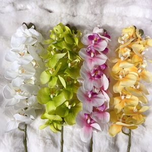 KL-AF15 กล้วยไม้ฟาแลนนอปซิสสีขาวคุณภาพสูง ขายส่ง ดอกไม้ประดิษฐ์สัมผัสเหมือนจริง ทำจากยางลาเท็กซ์ สำหรับตกแต่งงานแต่งงานและบ้าน - Product Image 5