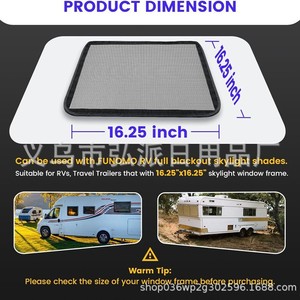 Rv Ventilation <b>Insect</b> Proof Screen <b>Mesh</b> Cover Rectangle Black Teslin Material For Sunroof Vertical Installation - Product Image 3