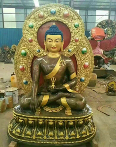 Sculture in Bronzo Personalizzate, Statua <span class=keywords><strong>di</strong></span> Guan Gong con <span class=keywords><strong>Disegno</strong></span> Colorato, Decorazione Feng Shui per Casa, Portafortuna e Ricchezza - Product Image 4