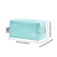 Trousse de Maquillage Chic et Simple en PVC Transparent avec Fermeture Éclair Grande Capacité – Organisateur Personnalisé Tendance pour Cosmétiques et Bonbons