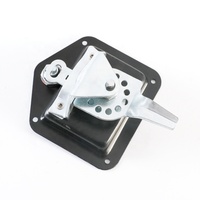 Serrure à palette de remorque noire 140 mm X 108 mm T Bar Truck Toolbox Paddle Locks
