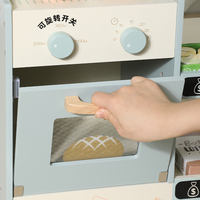 2025 produits machine à café en bois simulée coin supermarché Montessori éducatif semblant jouer ensemble de jouets pour enfants garçons filles