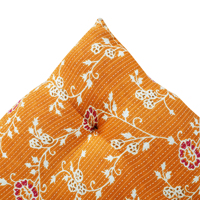 Handgefertigtes Gewebtes Kantha 15x15 Zoll Weiches Stuhlsitzkissen Blumenmuster 100% Baumwollfüllung für Esszimmer Bett Garten Küche Outdoor