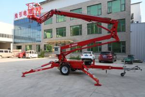 รถกระเช้าไฟฟ้าแบบติดตั้งบนรถพ่วงสำหรับงานภายนอกอาคาร ยี่ห้อ <span class=keywords><strong>Sky</strong></span> Spider ความสูง 16 เมตร พร้อมระบบยกไฮดรอลิก - Product Image 5