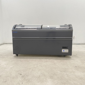 Congélateur coffre commercial à double porte, grande capacité, vitrine pour supermarché, horizontal et profond - Product Image 2
