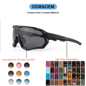 Gafas <span class=keywords><strong>de</strong></span> Sol Deportivas Lmamba Fashion TR90 con Montura Envolvente y Espejo, Logotipo Personalizado, Polarizadas para Ciclismo y Running, para Hombre y <span class=keywords><strong>Mujer</strong></span> - Product Image 2