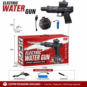 Pistolet en plastique ABS personnalisé pour enfants, à effet flash, tir longue portée, idéal pour l'extérieur en été - Product Image 5