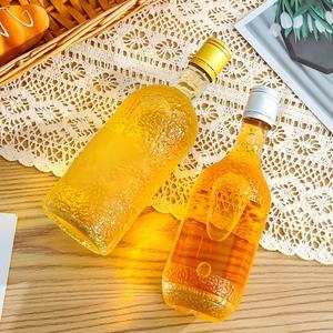 Botella <span class=keywords><strong>de</strong></span> Vidrio Transparente Redonda Personalizada para Vodka y <span class=keywords><strong>Whisky</strong></span> <span class=keywords><strong>de</strong></span> 250 ml, 500 ml, 700 ml, 750 ml - Product Image 5