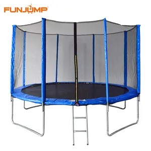 Funjump GS aprobado grandes trampolines cuadrados 14 pies trampolín al aire libre niños Playhouse