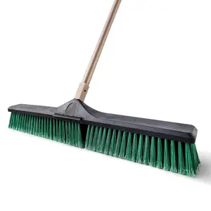 Jesun Brooms Supplier Sweeping Outdoor Yard Patio Garden Long Handle Heavy-Duty Floor Push Broom