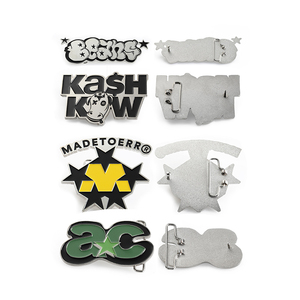 Fabricants chinois <span class=keywords><strong>d</strong></span>'émail doux Vente en gros de l'ouest <span class=keywords><strong>Boucle</strong></span>/boucles de ceinture avec logo personnalisé pour hommes en métal 3d pour ceintures - Product Image 3