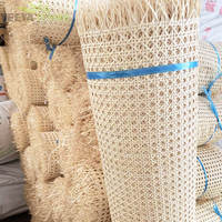 Rouleau de sangle de canne en rotin naturel semi-blanchi supérieur pour chaises, meubles, plafond décoratif pour la maison