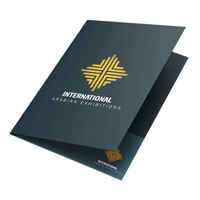 Carpeta Personalizable A5 A4, Carpeta de Presentación Personalizada, Carpeta de Documentos de Cartón con Relieve, Acabado Mate