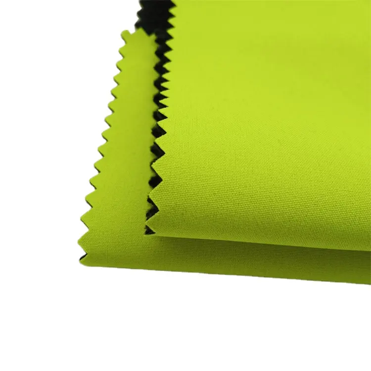 ผ้าขนแกะเนื้อนุ่มระบายอากาศได้ดีสามในหนึ่งผ้าสะท้อนแสงสีเหลืองเรืองแสงกันน้ำ4-
