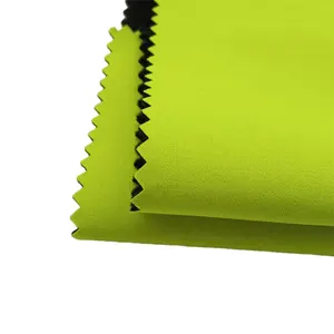 Hi Visibility Stoff drei in einem gut sichtbaren fluor zieren den gelben wasserdichten 4-Stretch-Softshell Atmungsaktives Fleece-Material