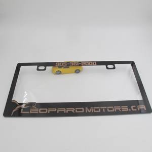 Cornice per Targa Auto Trasparente con Stampa UV Personalizzata, per Concessionari Auto USA e Canada - Product Image 2