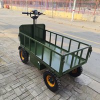Chariot à plateforme électrique à quatre roues, très vendu, facile à utiliser, adapté à divers scénarios, personnalisable
