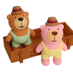 Jincan Factory Wholesales <b>Cute</b> <b>Bear</b> Squeeze Toys New Change Knead Music Slow Rebound Extractors Stress Relief Overpants for Kids - Product Image 1