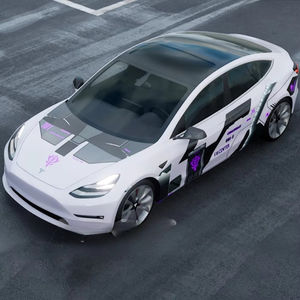 Vinilo Adhesivo NIKO para Envoltura de Carrocería de Automóvil, Diseño Mecha Personalizado, Color Completo, PVC, 7.5mil, 90% UV/IR, Cambia de Color - Product Image 1