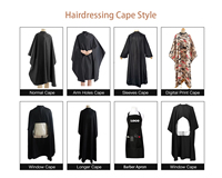 Cape de Barbier Unisexe Professionnelle Personnalisée de Haute Qualité avec Logo, en Polyester Résistant à l'Eau pour Adultes, Châle de Coiffure, Vente en Gros Personnalisée