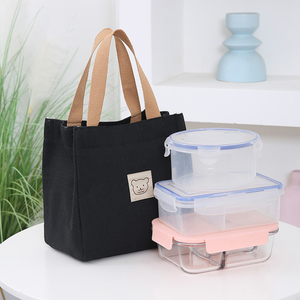 DICHOS sac à main femmes petit Style coréen japonais épaissi Oxford toile sac repas sac de transport maman épicerie fait - Product Image 3