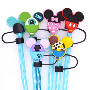 Oferta Especial: Tapas de Silicona Reutilizables de 10mm con Diseño de Dibujos Animados de Pascua para Pajitas, Cubiertas Antipolvo para Accesorios de Bar al por Mayor - Product Image 3