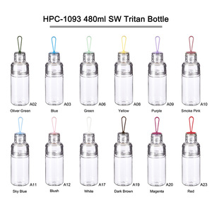 Bouteille d'eau de luxe en Tritan 2026, vente en gros, logo personnalisé, 480 ml (16 oz), sans BPA, gobelet en plastique transparent avec poignée, gourde portable - Product Image 4