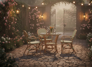 Moderno y Elegante Juego de Comedor de Mimbre/Ratán Estilo Jamaicano para el Hogar, Apartamento, Villa y Espacios de Hotel, Procedente de Indonesia - Product Image 2