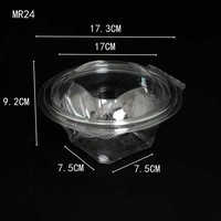 Gobelets jetables biodégradables MERCURA modernes pour aliments, légumes, fruits, salades, gâteaux, yaourts, avec couvercle transparent en PET, boîte à lunch thermoformée sous vide