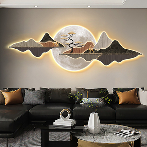 Decorazione Artistica <span class=keywords><strong>da</strong></span> <span class=keywords><strong>Parete</strong></span> per Soggiorno e <span class=keywords><strong>Camera</strong></span> <span class=keywords><strong>da</strong></span> <span class=keywords><strong>Letto</strong></span> Decorazione Casa Quadri Decorativi a LED Intagliati - Product Image 2