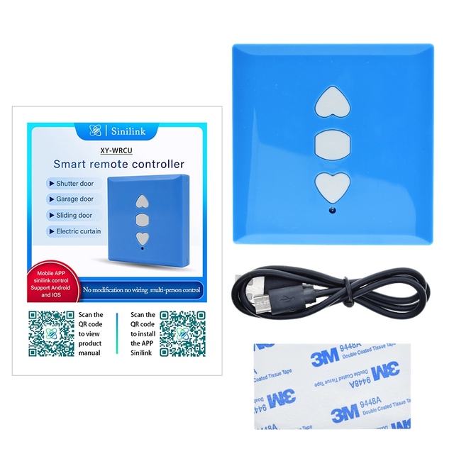 TZT Rolling Shutter Remote Controller Mobile Phone Wireless WiFi Electric Garage Door Remote Controller Rolling Shutter XY-WRCU
