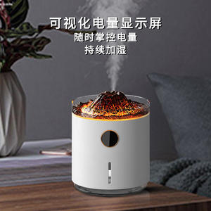 เครื่องกระจายกลิ่นหอมอัจฉริยะรูปภูเขาไฟ สีขาวดำ รุ่น 29882 ใช้พลังงานจาก USB ตั้งเวลาได้ 2-8 ชั่วโมง ความจุน้อยกว่า 1 ลิตร สำหรับใช้ในบ้าน - Product Image 3