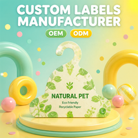 Cintre en carton blanc épais imprimable et recyclable, personnalisé pour vêtements de chien, pour présentation en magasin et usine